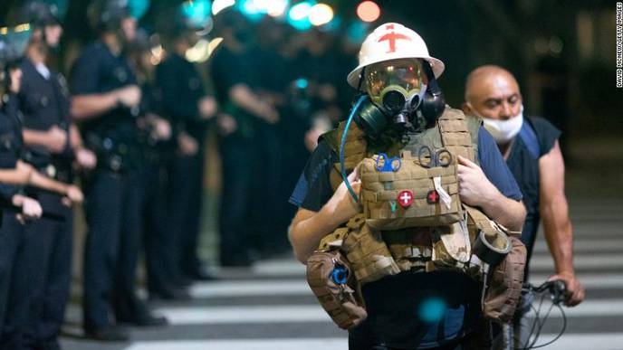 No 'Rule Book' for EMTs Responding to Protests Amid a Pandemic